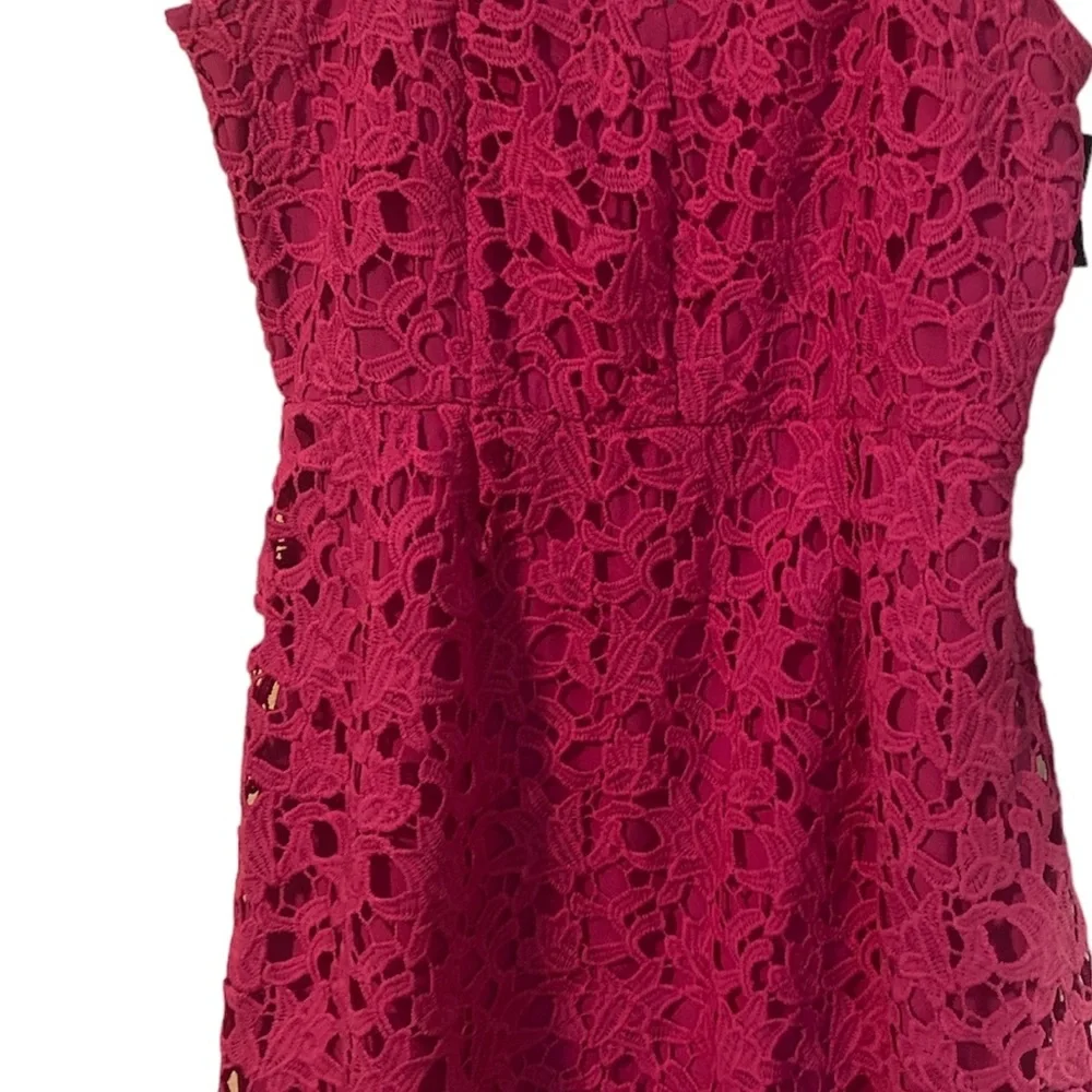 Blue Rain Women's Pink Sleeveless Dress Size L Lacy mini dress - Picture 9 of 10